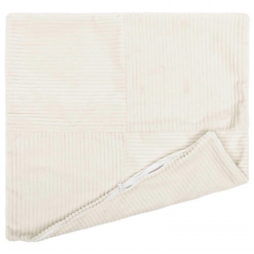 Pudebetræk 2 stk ALMELO cremefarvet 40 x 40 cm i cordfløjl