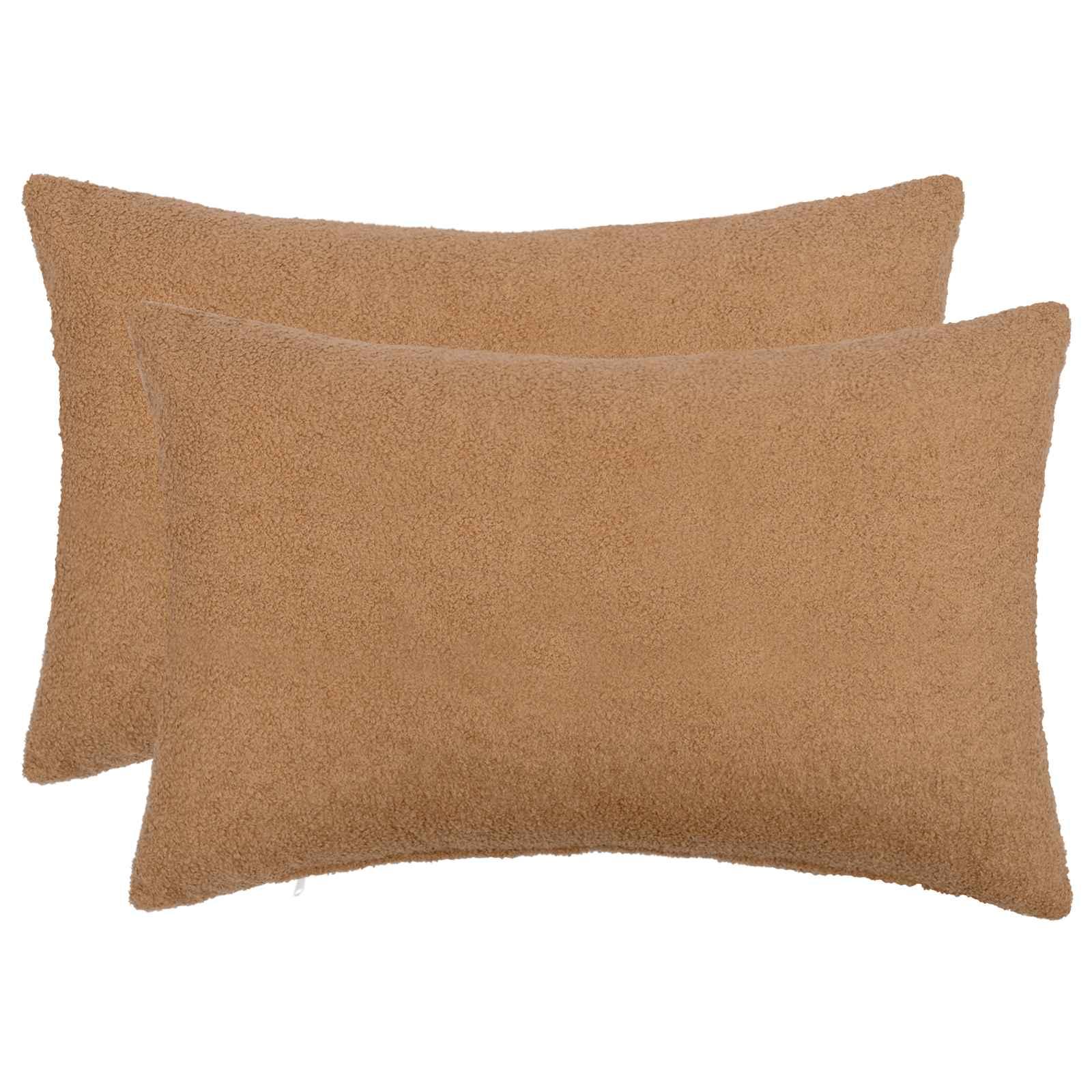 Pudebetræk 2 stk HEERLEN beige 50 x 80 cm i bouclé