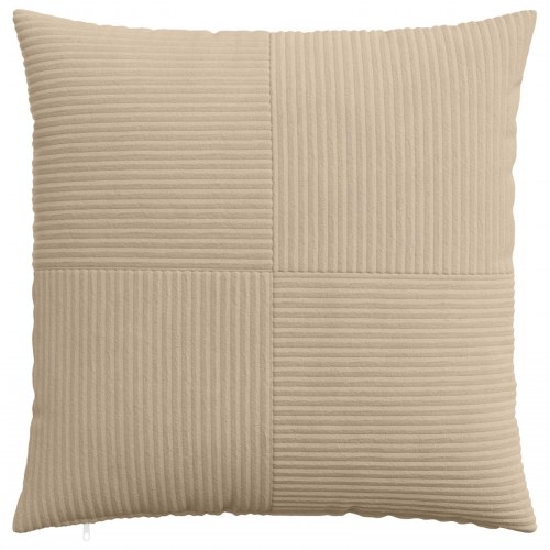 Pudebetræk 6 stk ALMELO gråbrun 55 x 55 cm i cordfløjl