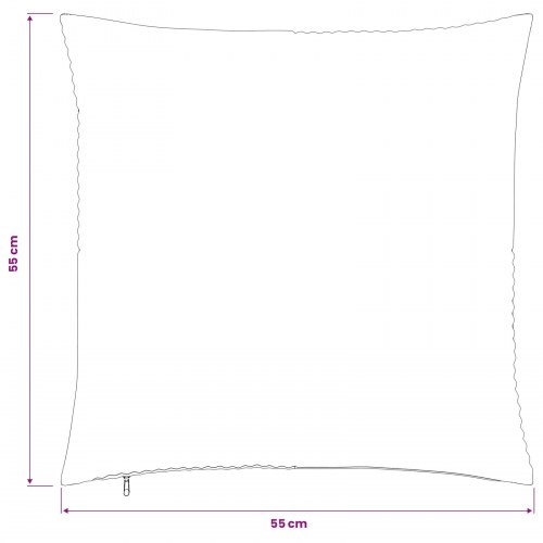 Pudebetræk 6 stk ALMELO blå 55 x 55 cm i cordfløjl