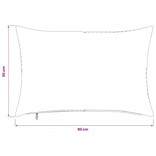 Pudebetræk 2 stk ALMELO antracit 50 x 80 cm i cordfløjl