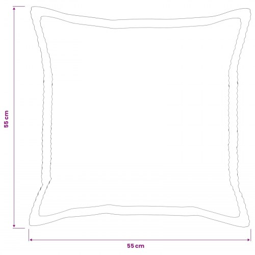 Pudebetræk HOUTEN gråbrun 55 x 55 cm cordfløjl - 2 stk.
