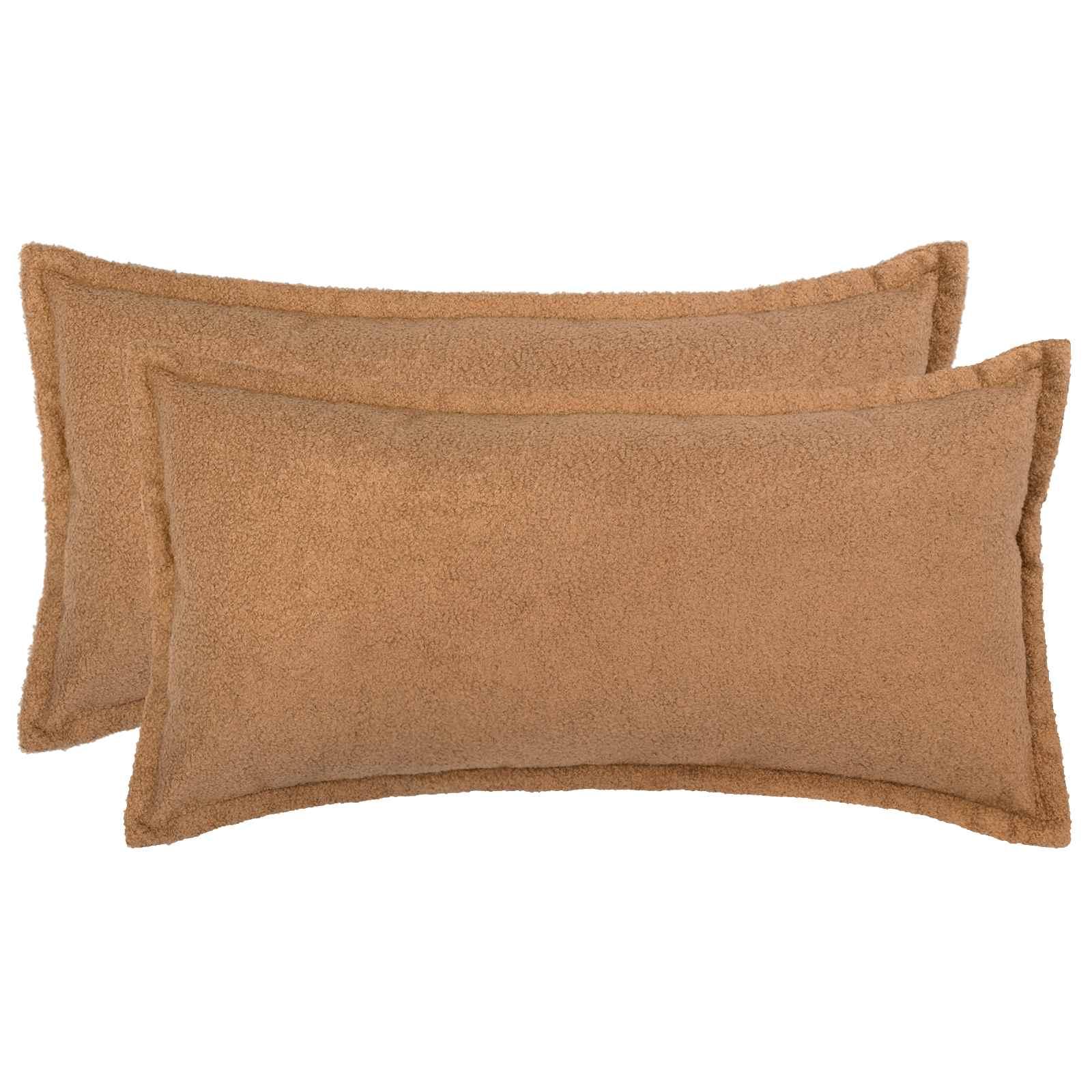 Pudebetræk 2 stk HOUTEN beige 40 x 70 cm i bouclé