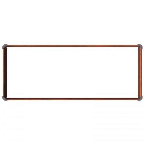 Hævet havebed rusten 100 x 40 x 24 cm