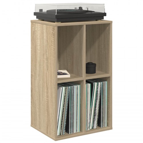 Pladeskab i sonoma-eg 44,5 x 36,5 x 74,5 cm i konstrueret træ