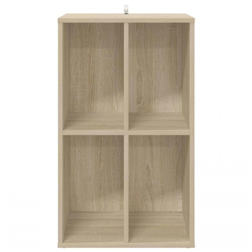 Pladeskab i sonoma-eg 44,5 x 36,5 x 74,5 cm i konstrueret træ
