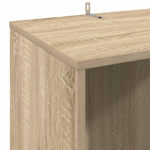 Pladeskab i sonoma-eg 44,5 x 36,5 x 74,5 cm i konstrueret træ