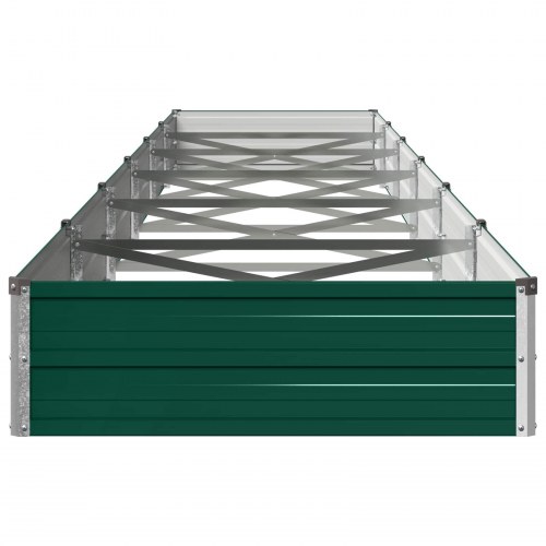 Hævet havebed grøn 600 x 80 x 24 cm i koldvalset stål