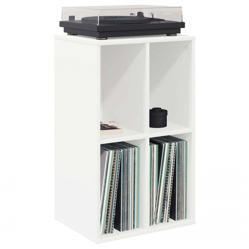 Pladeskab i hvid 44,5 x 36,5 x 74,5 cm i konstrueret træ