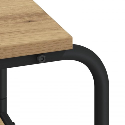 Skrivebord med opbevaring i artisan-eg 113,5 x 52 x 75,5 cm