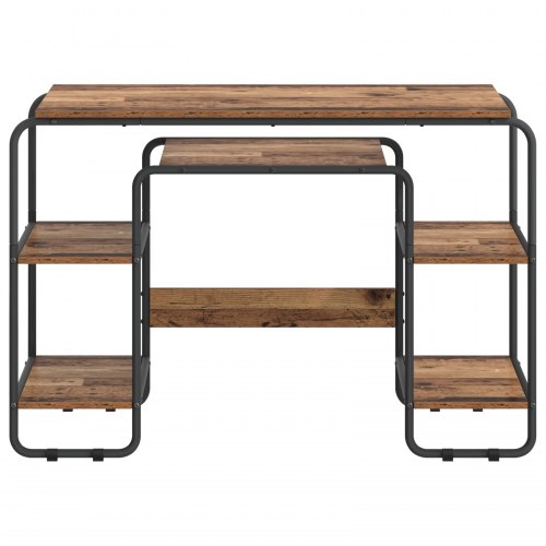 Skrivebord med opbevaring i gammelt træ 113,5 x 52 x 75,5 cm