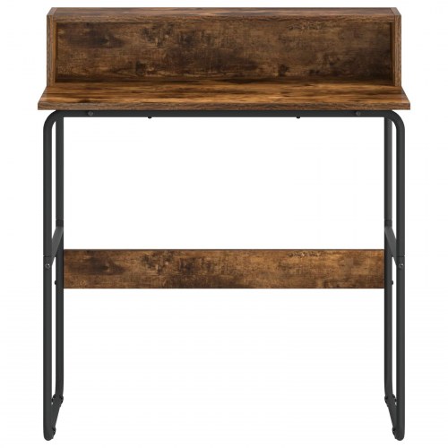 Skrivebord med opbevaring i røget eg 80 x 50 x 91 cm