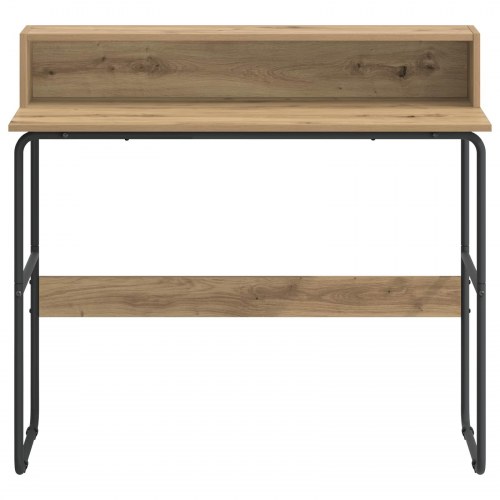 Skrivebord med opbevaring i artisan-eg 100 x 50 x 91 cm