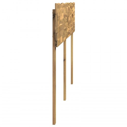 Sengegavl med naturkant ROSTOCK hvid 135 cm i massivt akacietræ
