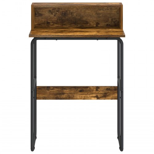 Skrivebord med opbevaring i røget eg 60 x 50 x 91 cm