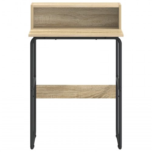 Skrivebord med opbevaring i sonoma-eg 60 x 50 x 91 cm