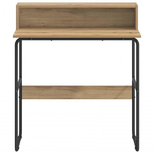 Skrivebord med opbevaring i artisan-eg 80 x 50 x 91 cm