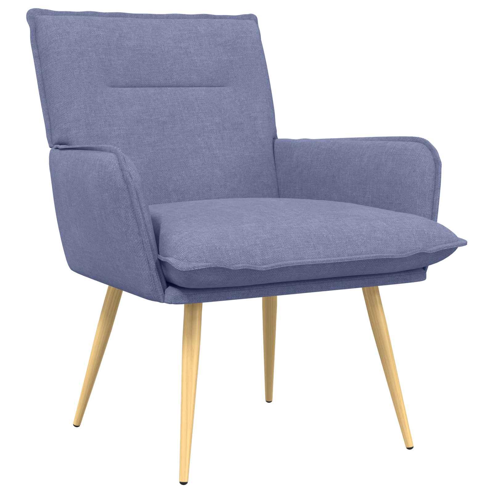 Lænestol Jeans blå i stof med aftagelig pude