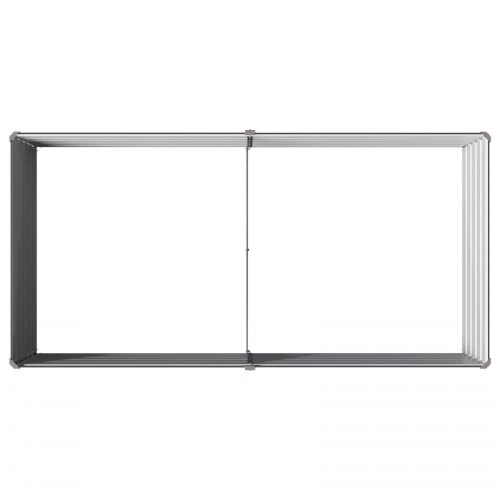 Hævet havebed antracit 160 x 80 x 55 cm i koldvalset stål
