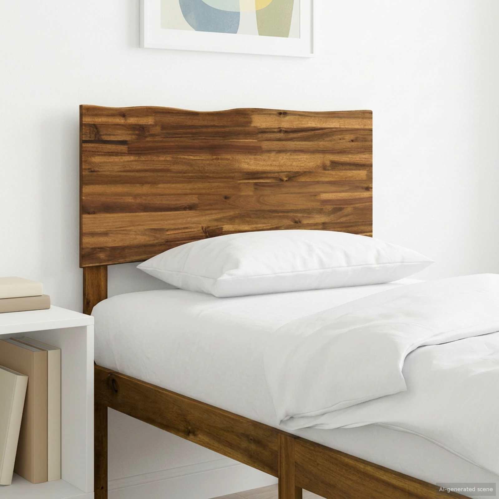 Sengegavl med naturkant ROSTOCK naturfarvet 90 cm