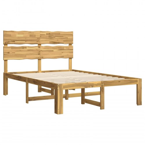 Dobbelt sengestel med hovedgærde ROSTOCK hvid 140 x 190 cm