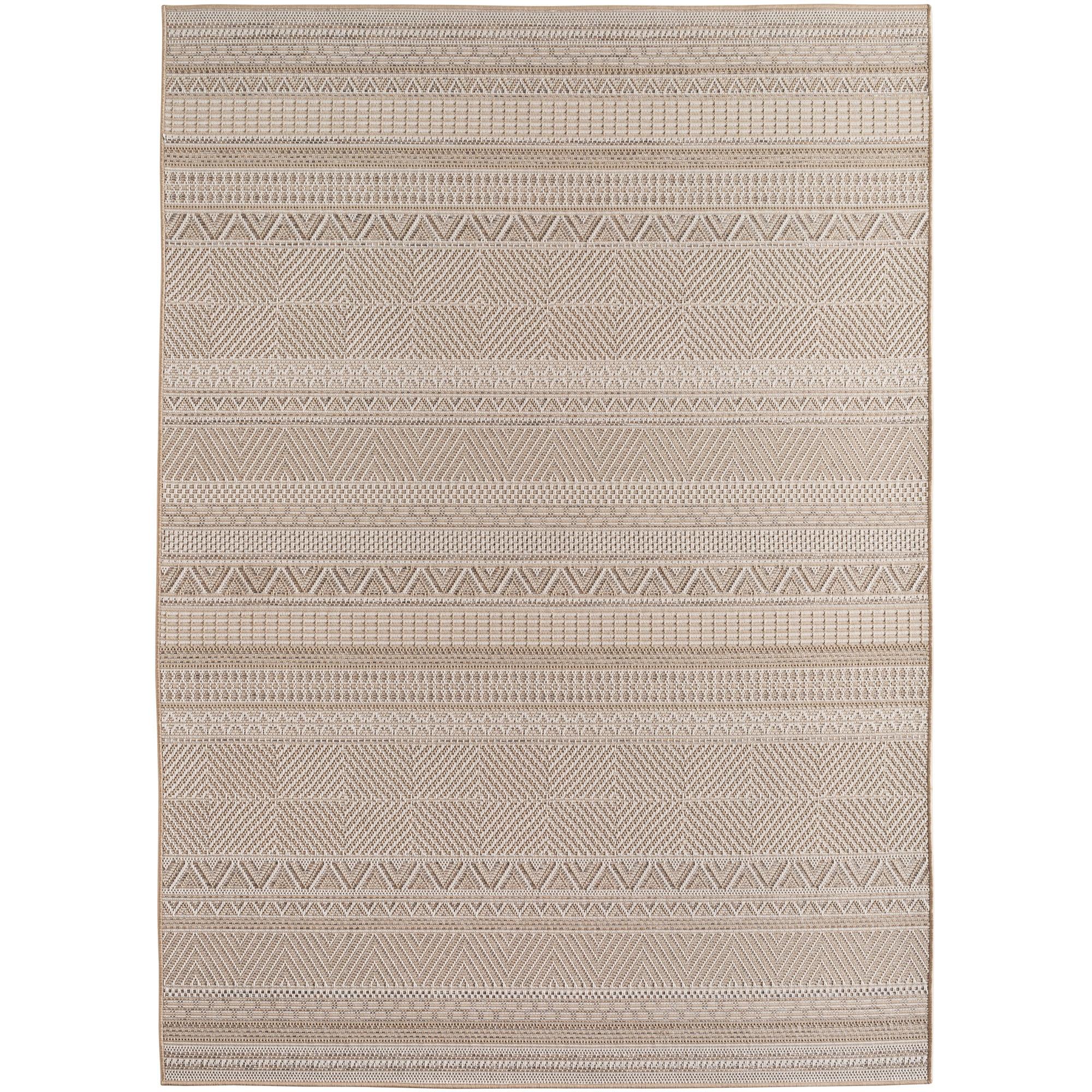 Udendørs tæppe DESERT Ethno beige rektangel i fladvæv - 280 x 370 cm