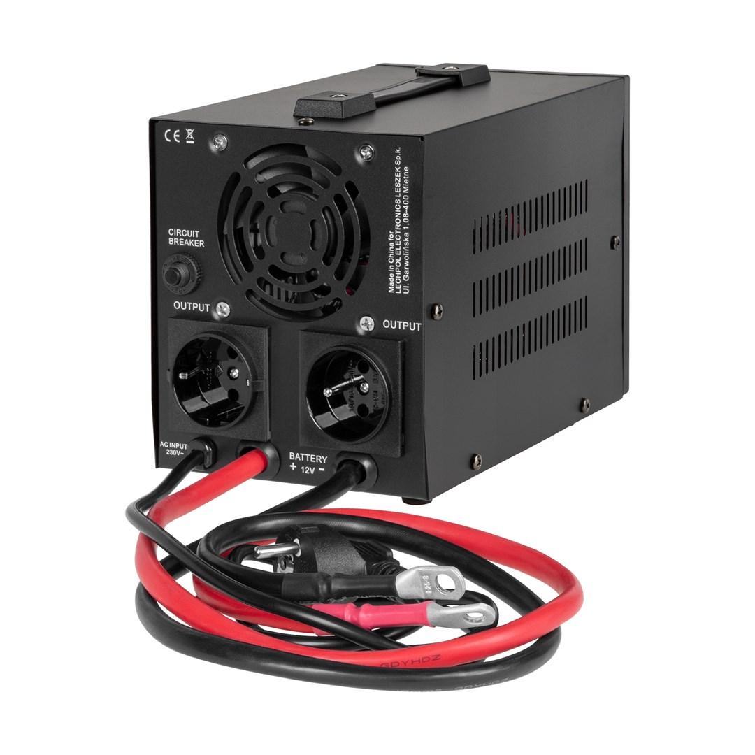 KEMOT PROsinus-500-LFP4 UPS nødstrømsforsyning med ren sinusbølge 12 V/230 V 500 VA/300 W