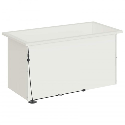 Plantekasse med LED 2 stk. - hvid 40 x 80 x 40 cm