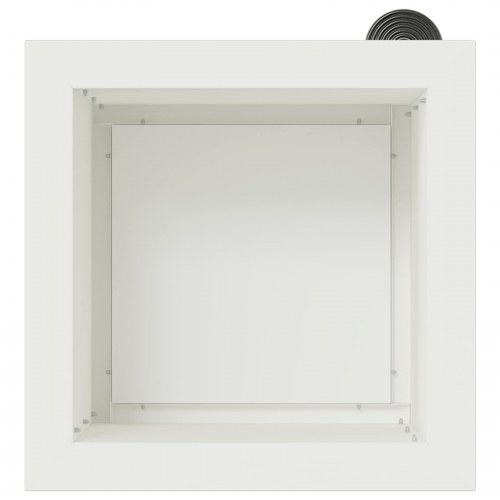 Plantekasser med LED 2 stk. - hvid 30 x 30 x 30 cm