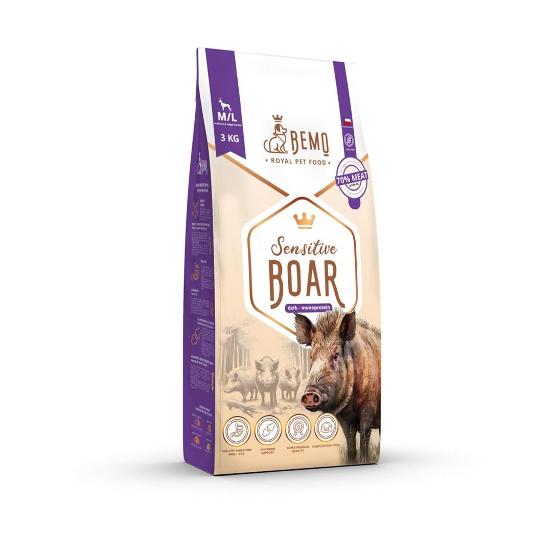 BEMO Sensitive Boar Medium/Large monoprotein tørfoder til hund 3 kg