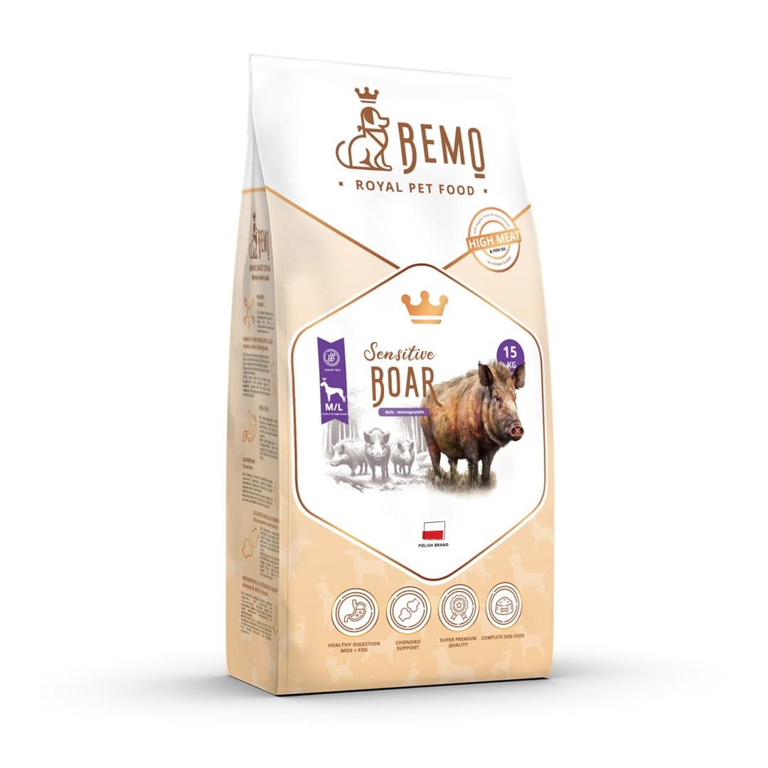 BEMO Sensitive Boar Medium/Large monoprotein tørfoder til hund 15 kg