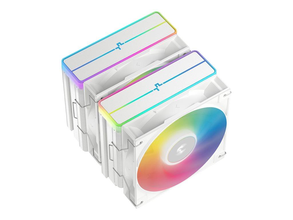 DeepCool AG620 WH ARGB V2 CPU-luftkøler 120 mm med ARGB til Intel og AMD - hvid