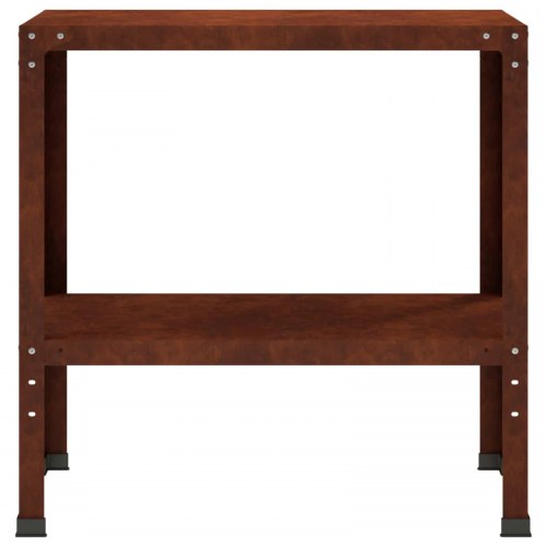 Plantebord i cortenstål 100 x 40 x 80 cm rusten