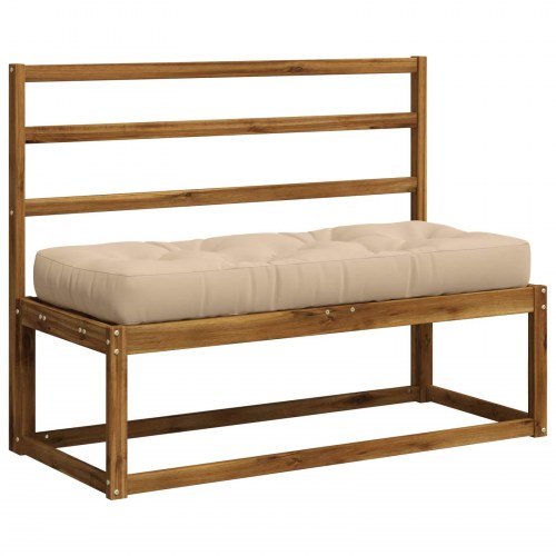 Pallesædepude VIANEN - cremefarvet, 120 x 50 x 12 cm