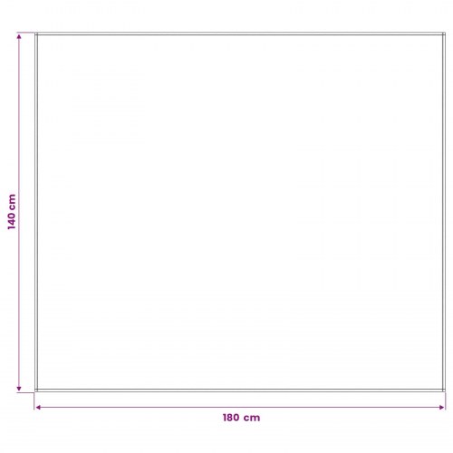 Bordklæde rektangulær mørkegrøn 140 x 180 cm i polyester