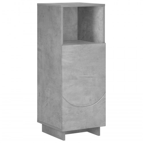 Badskab betongrå 36,5 x 38 x 95 cm i konstrueret træ
