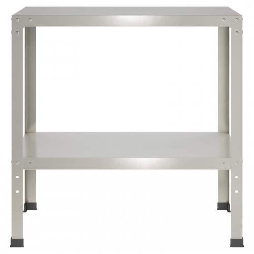 Plantebord i rustfrit stål 60 x 50 x 80 cm - sølv
