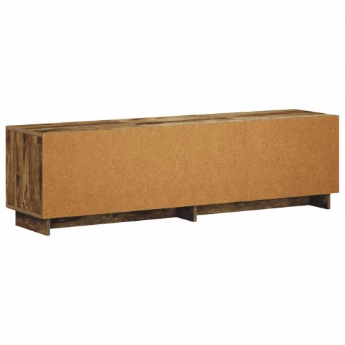TV-bord 140 x 34,5 x 40 cm i røget eg med 6 låger