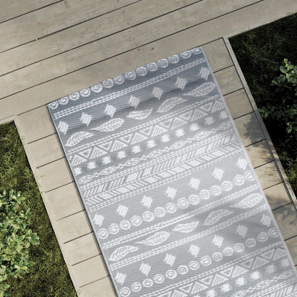 Udendørstæppe ARAKIL 80 x 250 cm i PP grå
