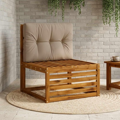 Palle rygpude VIANEN gråbrun 70 x 50 x 12 cm