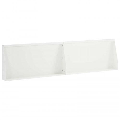 Støttemur i stål 2 stk. 80 x 12 x 30 cm hvid