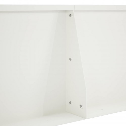 Støttemur i stål 2 stk. 80 x 12 x 30 cm hvid