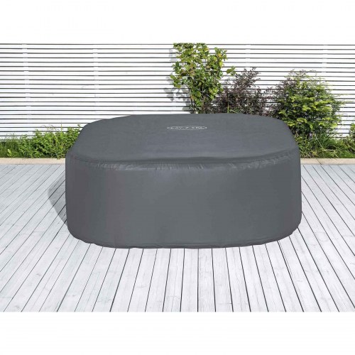 Bestway Cover PVC og POM Grå pool- og spaovertræk 180 x 180 x 71 cm