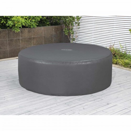 Bestway gråt cover til rund spa og hot tub i PVC og POM