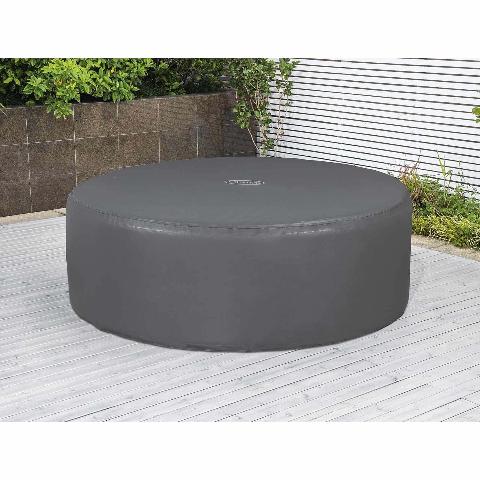 Bestway gråt cover til rund spa og hot tub i PVC og POM