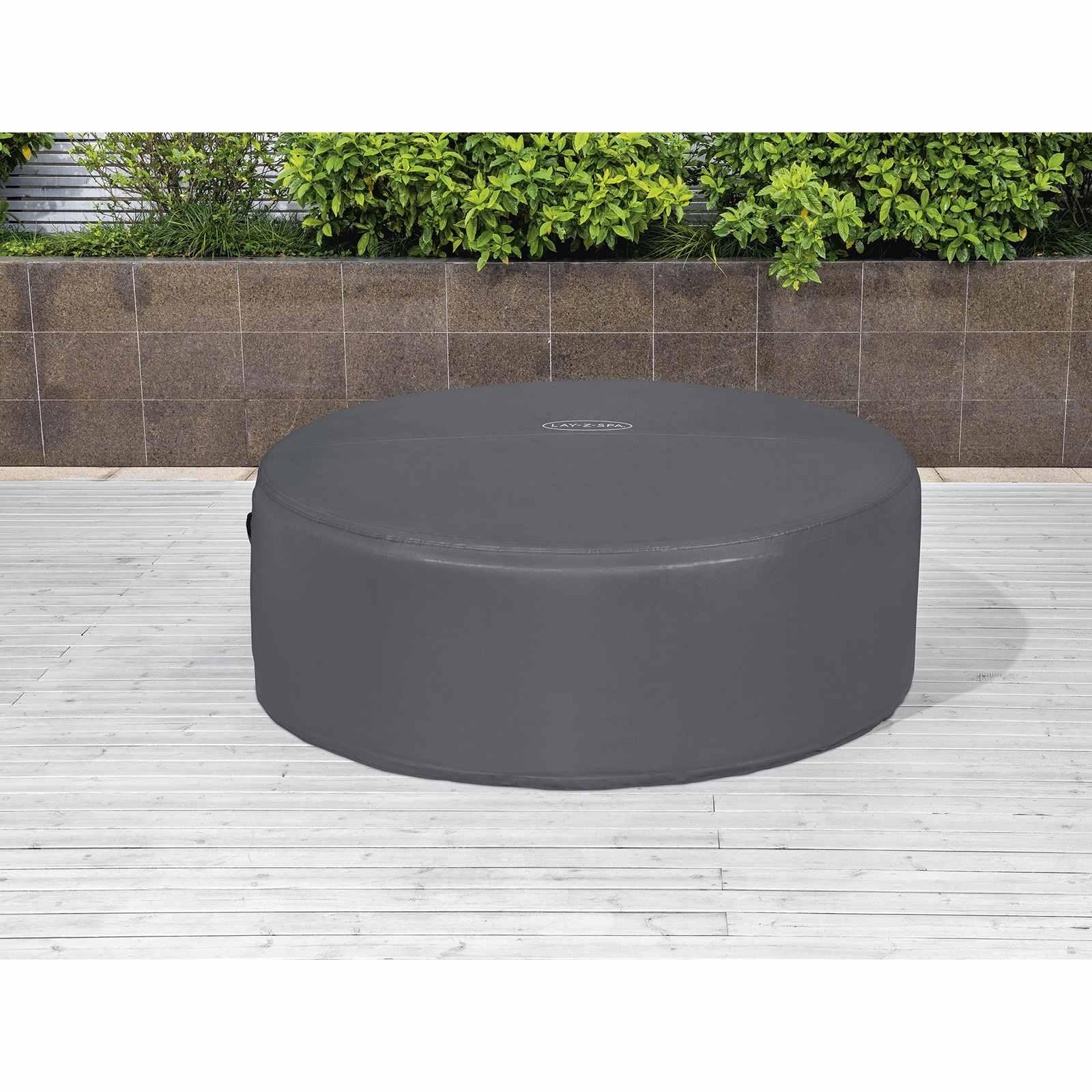 Bestway Lay-Z-Spa cover til rund hot tub 180 x 66 cm grå