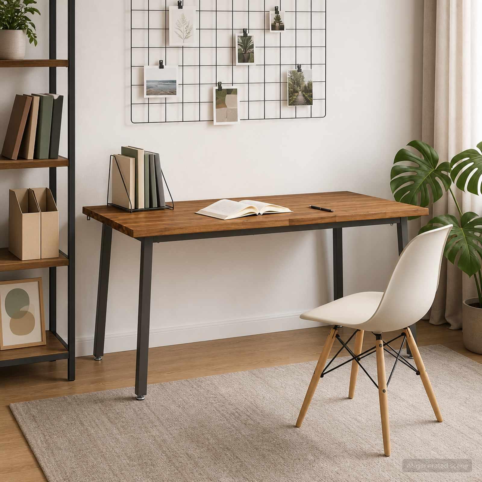 vidaXL Dining table med live edge 160 x 90 x 75 cm Massivt Akacietræ
