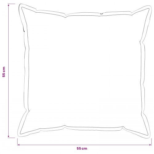 Pyntepuder med fyld HOUTEN 2 stk. 55 x 55 cm sort faux linned
