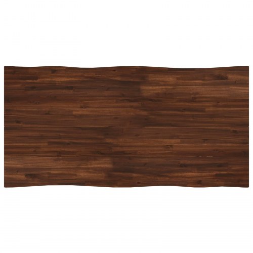 Spisebord med live edge i massivt akacietræ - 160 x 80 cm