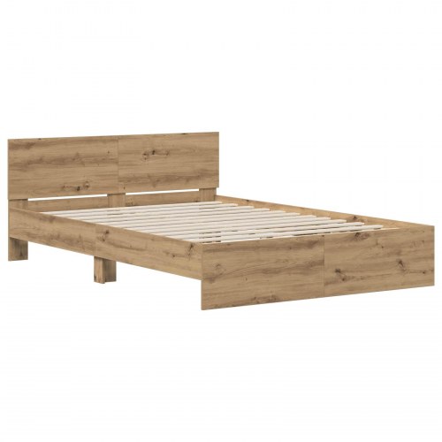Sengestel med hovedgærde Artisan-eg 135 x 190 cm